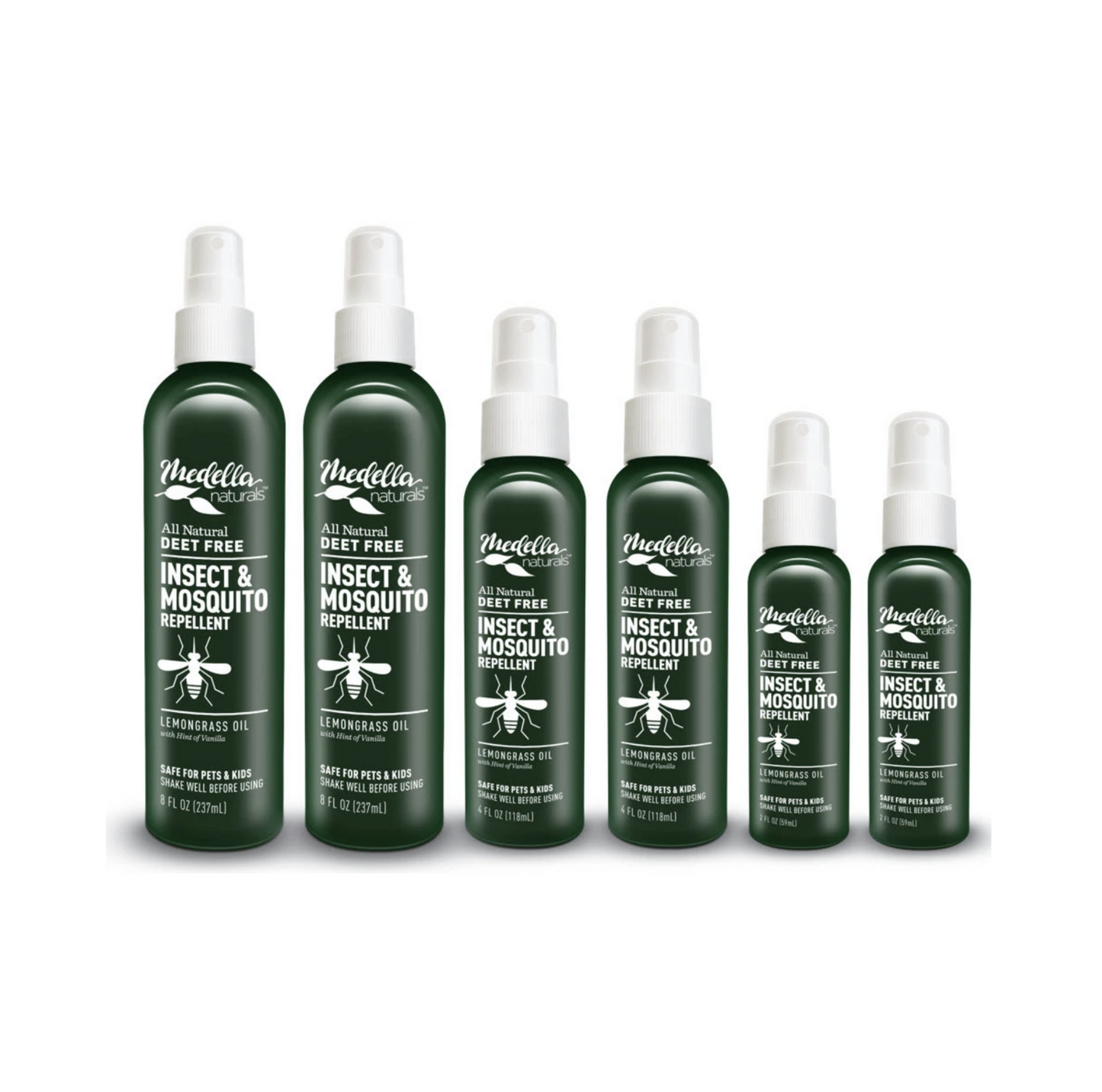 Medella Naturals Plant Based, DEET Free Insect & Mosquito Repellent (Family Pack)®