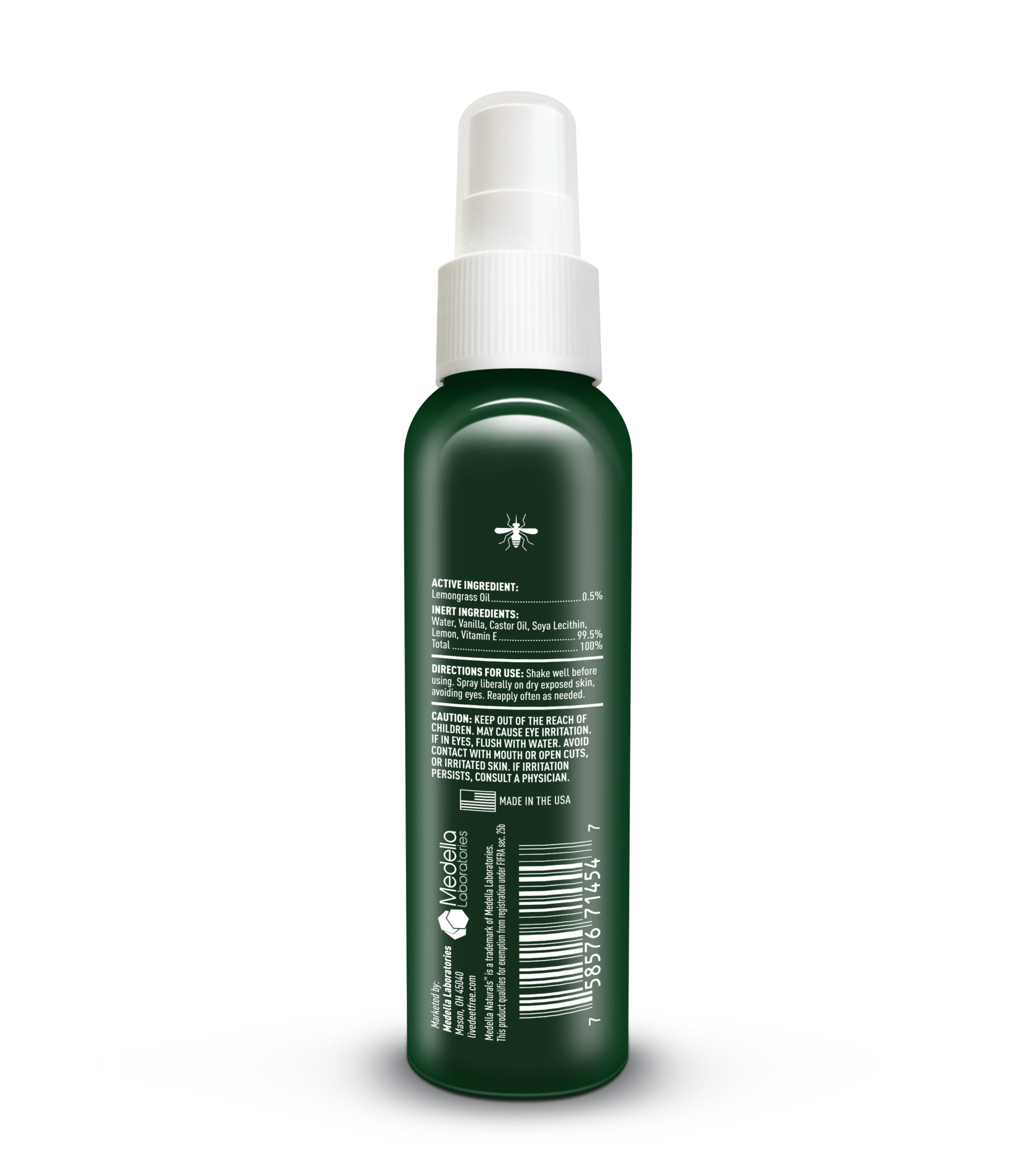 Medella Naturals Plant Based, DEET Free Insect & Mosquito Repellent (4oz. - 2 PACK)®